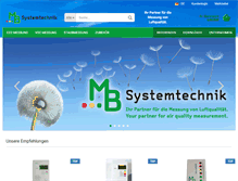 Tablet Screenshot of mb-systemtechnik.de